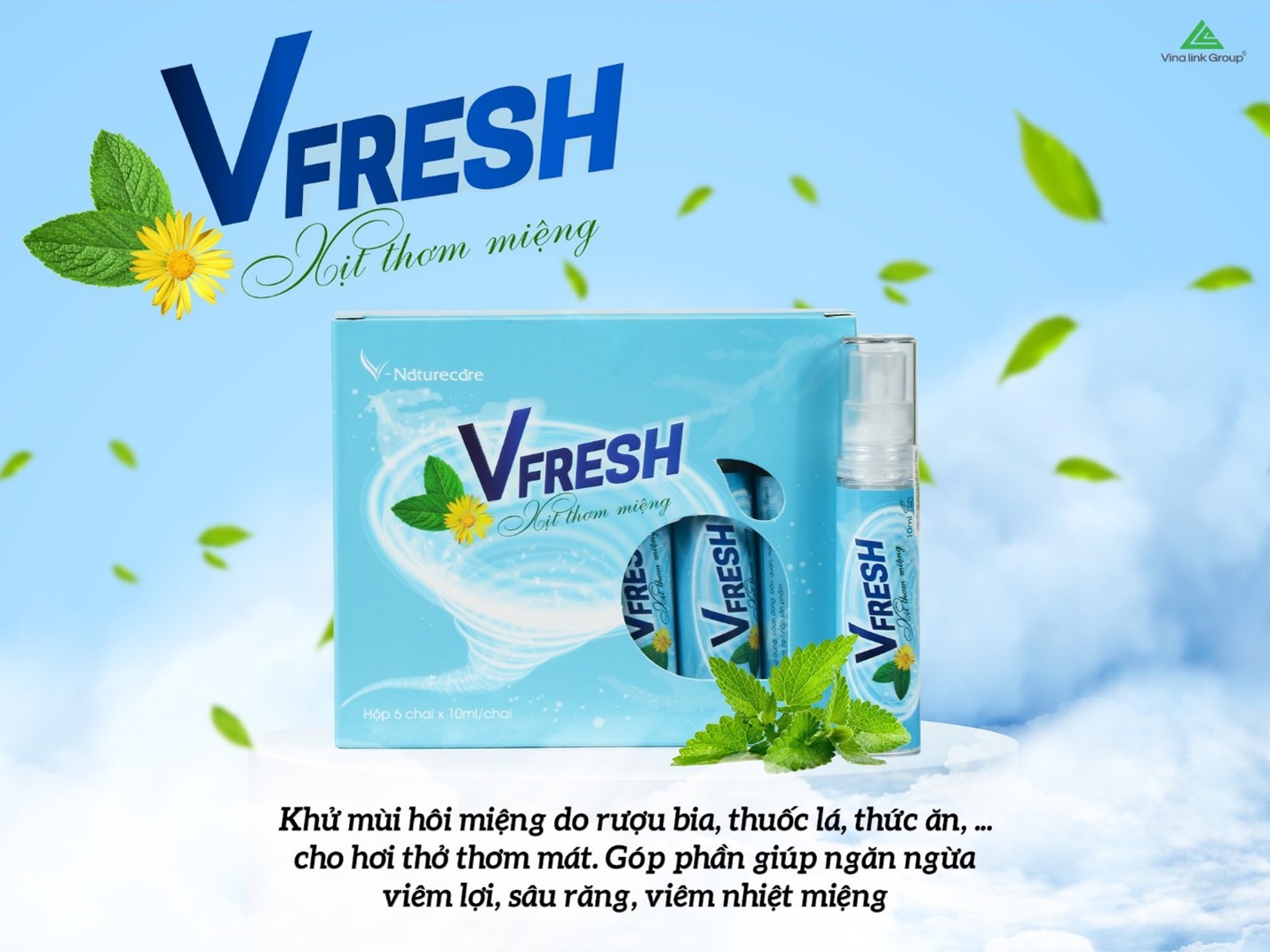 VFresh - Sản phẩm xịt thơm miệng an toàn cho sức khỏe